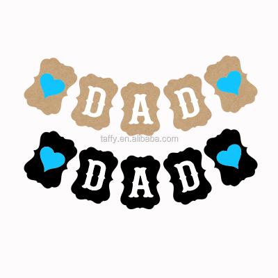 China Fathers Day Birthday Party Love DAD Birthday Party Supplies Father's Day Banner Decorations for sale