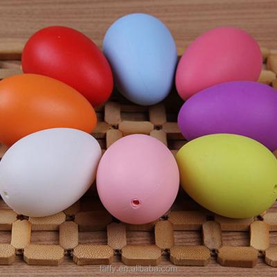 China Easter Decoration Mixed Colors 40x60mm New Easter Decoration For Kids DIY Home Craft Toys Drawing Eggs Plastic Easter Egg for sale