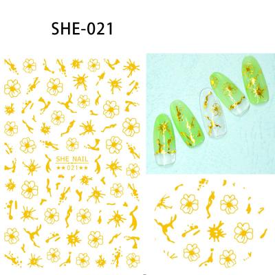 China Wholesale Stylish and Convenient DIY Nail Non-Toxic Nail Art Gel Nail Art Wrap Sticker Decal Stickers Modern Colorful Gel for sale