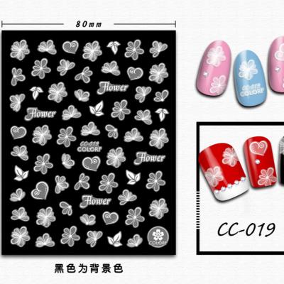 China Stylish and Convenient Wholesale Nail Cover Nail Stickers Popular Decoration Nail Stickers for sale