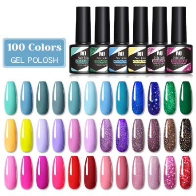 China Nail Art Beauty Wholesale China Nail Gel Supplier OEM Bottles Private Label Colors Soak Off Led Nail Polish UV Color Gel Nail Polish for sale