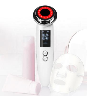 China Face Cleansing Beauty Laser Face Instrument Beauty Massager Red And Blue Light Hot And Cold Facial Instrument for sale