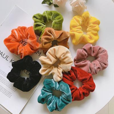 China Fashionable French Soft Rope Wild Ball French Soft Elastic Hair Elastic Hair Ties for sale