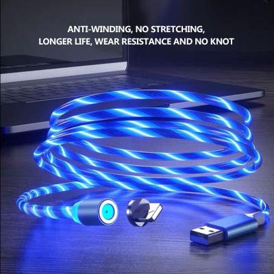 China Camera Energy Saving Technology Multi Usb Data Type C LED Magnetic Fast Charging Cable for sale