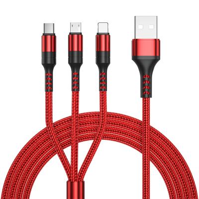 China USB 3.0 free sample 2022 on stock wholesale 3 in 1 micro usb fast charging cable fast charging cable for sale