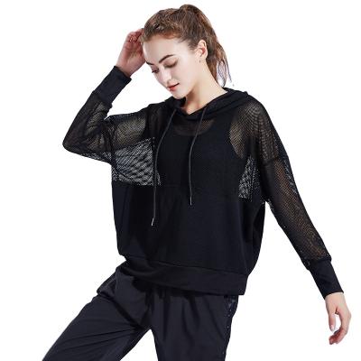 China Anti-pilling Women's Mesh Breathable Long Sleeve Workout Shirt Top FT2009 for sale