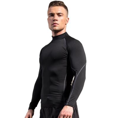 China Breathable Men's Fitness Running Quick-drying Long Sleeve Training T-Shirt 1058 for sale