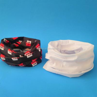 China White face cover 25*50cm logoblank neck scarf tube bandana for sale