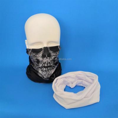 China Fashion Tube White Seamless Bandanas Mask Tubular Bandana for sale