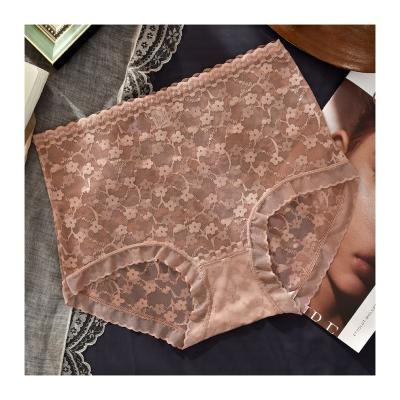 China Anti-Bacterial Large mesh lace, silk anti bacterial underwear for women,  high waist, abdomen tightening, buttocks lifting, and breathability for sale