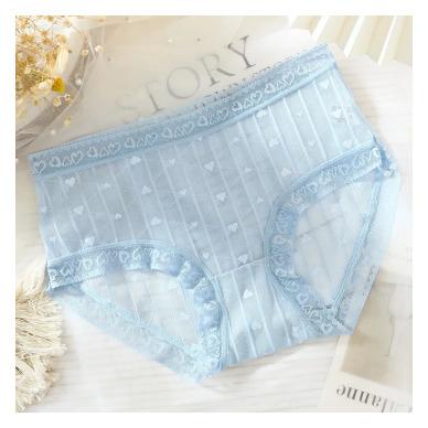 China Anti-Bacterial Wholesale Products Transparent Cute Romantic Women'S Cotton Panties Underwear Set for sale