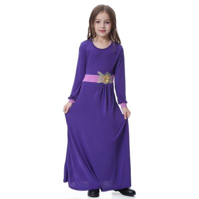 China Islamic Muslim Abaya Dubai Saudi Arabia Kids Girl Dress Kaftan Abaya Prayer Dress Malaysia Kurung Kids Clothing Baju for sale