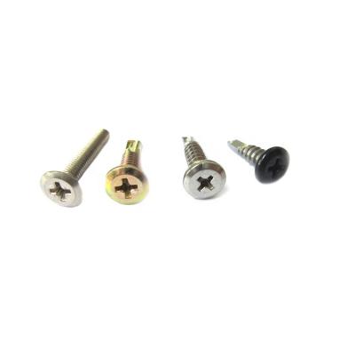 China Good Quality Flat Head Customized Wafer Head Tapping Screws For Shower Doors And Windows for sale