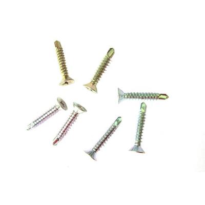 China Flat Head Guangdong Supply Cross Spline Countersunk Decking Self-Drilling Flat Head Screws for sale