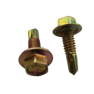 China Custom Flat Head China M14 50Mm 65Mm 75Mm Self Roofing Screw With Hex Washer Head for sale