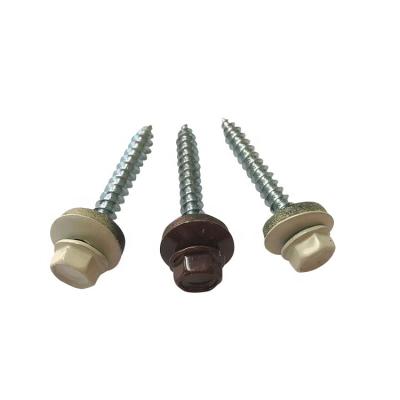 China 2021 China Factory Supply #10=4.8Mm Galvanized Flat Head Wire Roof Screw For Building for sale