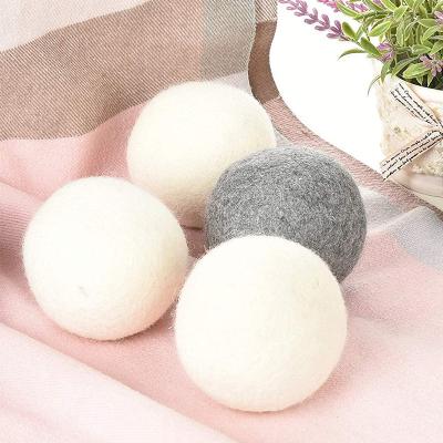 China Bestselling 100% Organic Wool Alpaca Fiber Wool Tumble Dryer Cleaning Balls Felt Decoration Wool Drier Ball for sale