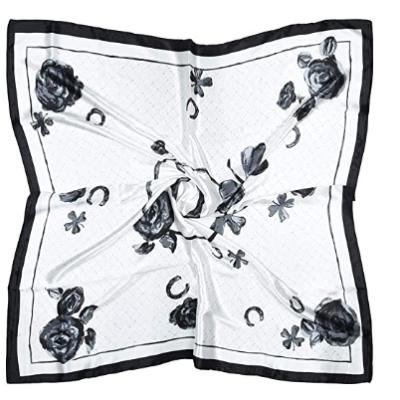 China Square Customized Lady New Design Women Gift Silk Scarf Square Multi Material Normal for sale