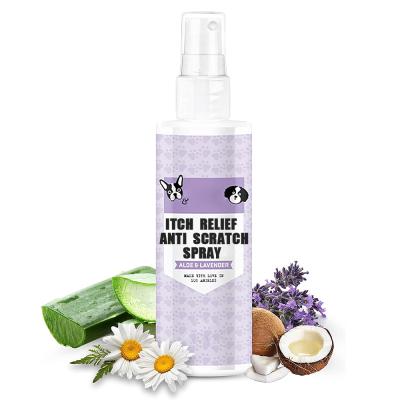 China ODM Private Label OEM Pure Natural Relief Dog Spray, Anti Itch Spray and Dog Skin Soother with Aloe Vera and Lavender Essence for sale