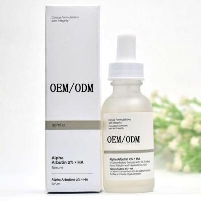 China Wholesale OEM/ODM Alpha Arbutin Face Whitening Whitening Serum With Hyaluronic Acid for sale