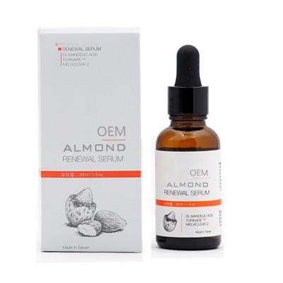 China Anti Brightening OEM ODM Acne Packing Firming Almond Renewal Sweet Almond Mandelic Acid Face Serum For Skin Care for sale