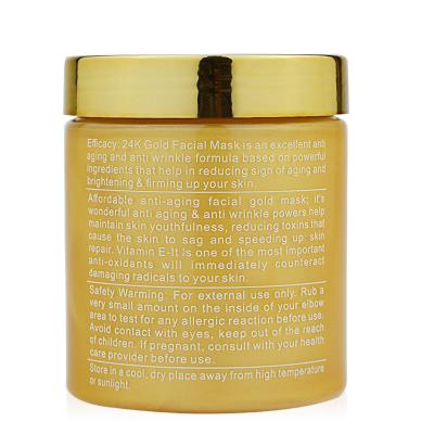 China Private Label Anti-Wrinkle Whitening Moisturizing Gold Facial Mask For Face Care for sale