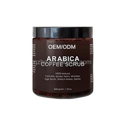 China Daily Exfoliator OEM Organic Arabic Coconut Coffee Body Scrub For Skin Care for sale