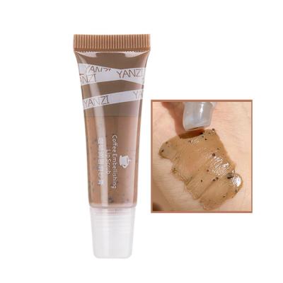 China Moisturizing Wholesale Hot Selling Coffee Soften Lip Scrub Exfoliator For Dry Lip Skin Care for sale