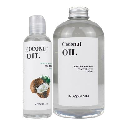 China Cooking Coconut Oil OEM/ODM Fractionated Extra Virgin Coconut Oil Cold Pressed Pure Raw Coconut Oil For Compaction for sale