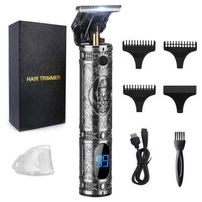 China Outdoor Cordless Electric Hair Clippers Cheap Custom Made For Men Professional Hair Clippers Vintage T9 for sale