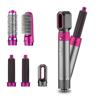 China Others 2021 New Five in One Multi Comb Automatic Hair Hot Air Head Bar Hair Suction Air Curling Curler for sale