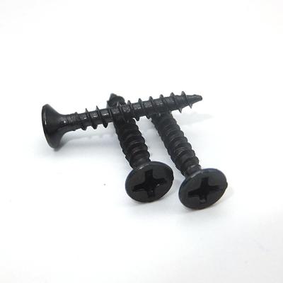 China Flatbed 1/4-20 x 3/4 Black Phosphate Black Drywall Screws C1022 Chipboard Screw for sale