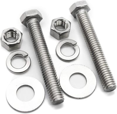 China Stainless Steel Stainless Steel Nuts, Flat & Lock Washer, Hex Head Screws Bolt for sale