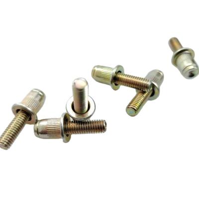 China Durable M6 Stainless Steel Flat Head Threaded Insert Rivet Brass Knurled Aluminum Blind Nut for sale