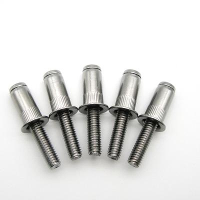 China M3 Round Galvanized Stainless Steel Round Head Snap Button Screw Bolt Fastener Screws Solid Rivet for sale