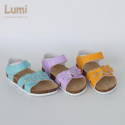 China Fashion Summer Flower Anti-slippery Children Close Up Lovely Foot Bed Sandals Shoes Slipper Flats For Girls for sale