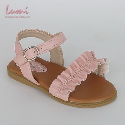 China Hot Selling Anti-slippery Pink Lovely Kids Sandals Shoes Summer Children Flat Shoes For Girls for sale