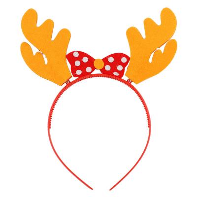 China New FestivaldiyToy kindergarten non-woven fabric Christmas headband creative dough antlers package material children for sale