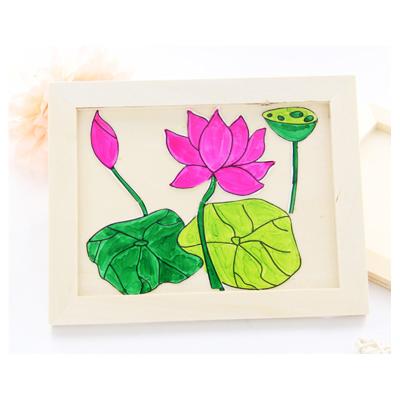 China It is suitable for Kids Art Craft Kit Eco-friendly 3D Clay Picture Frame Kindergarten DIY Colorful Handmade Painting Frame Hot Selling Educational Toys for sale