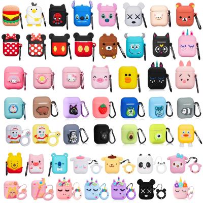 China New Fashion Cute Airpods Protective Silicone Sleeve Protective Silicone 3D Airpods Case Airpods Sleeve Airpods Bulk Cute for sale