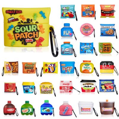 China Factory Direct Sale 3D Cute Custom Candy Designers Sour Food Patch PVC 3D Sour Cover For Airpod Pro Case for sale