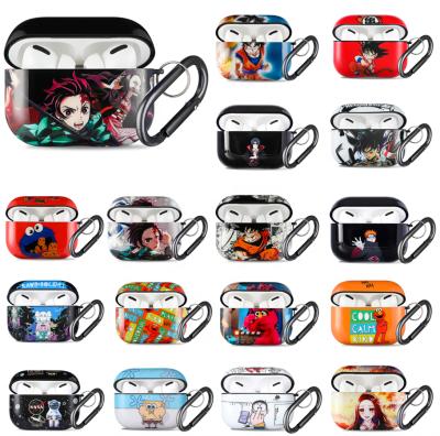 China Case Gemfits Japan Cute Multiple Styles Cartoon Dragon Ball Ninja Embossed Pattern With Key Chain Earphone Cover Case For Airpod Pro Case for sale