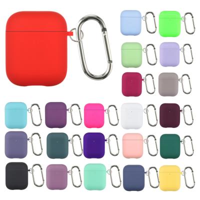 China Cute 3D PVC Case Silicone Solid Color Protective Case Cover For Airpods Charging Case For Airpods 1/2 Case for sale