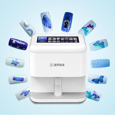 China DIY printing AJ dropship finger nail painting machine polish 3d nail art automatic UV diy printing digital smart printer for sale