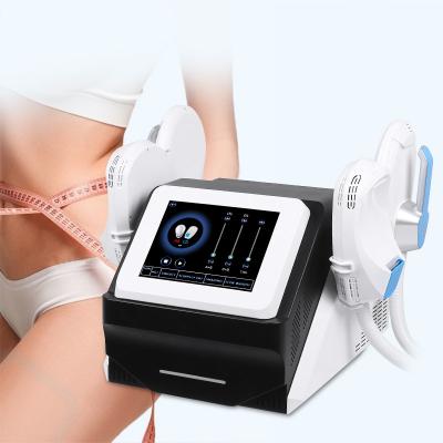 China Weight Loss Tesla 4 Abdominal Grip Electromagnetic Hiemt RF Slimming Machine Body Sculpting EMS Muscle Building Machine for sale