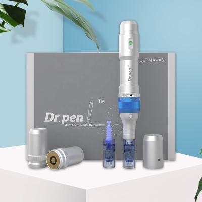 China Anti-puffiness Aijitech Dr. pen 3mm N2 needles x5 nano cartridge a6 electric derma pen led for sale