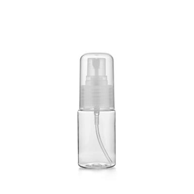 China Small Cosmetic Alcohol Sunscreen Spray Can Travel Transparent Pet Spray Underbottling Plastic Bottle for sale