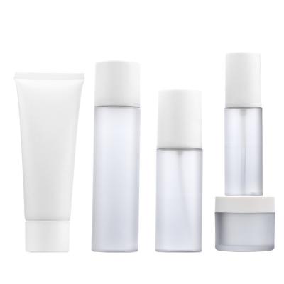 China Household Products Spot Cosmetics Set Facial Hose Hydrosol PET Plastic Lotion Detergent Bottle for sale