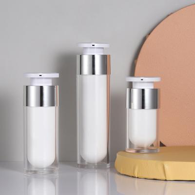 China Eye Cream/Face Cream/Lotion And Other Milky Product Packaging Manufacturer Customized Cosmetic Packaging Materials, Empty Bottles, Acrylic Vacuum Emulsion Press Bottles for sale