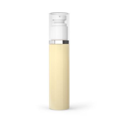 China 30ml 50ml 80ml Beige Lotion Bottle Artificial Empty Plastic PET Lotion Sub Bottle for sale